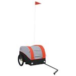 Sport si Outdoor - Ciclism - Accesorii pentru biciclete - Remorci biciclete - Remorca pentru biciclete negru/portocaliu, 30 kg, fier, mărime 123x52x53 cm - Infinity.ro