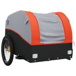 Sport si Outdoor - Ciclism - Accesorii pentru biciclete - Remorci biciclete - Remorca pentru biciclete negru/portocaliu, 30 kg, fier, mărime 123x52x53 cm - Infinity.ro