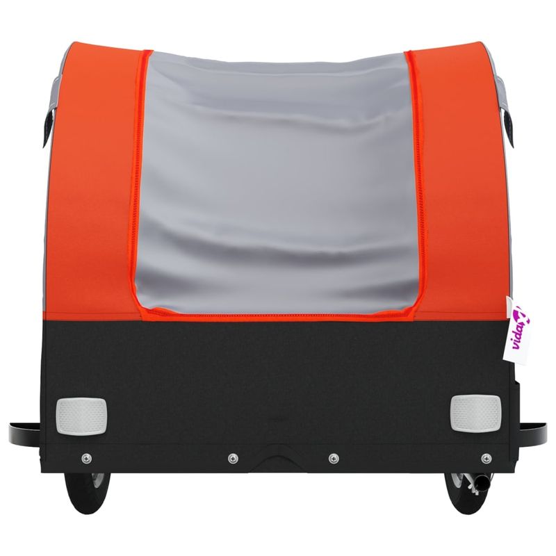 Sport si Outdoor - Ciclism - Accesorii pentru biciclete - Remorci biciclete - Remorca pentru biciclete negru/portocaliu, 30 kg, fier, mărime 123x52x53 cm - Infinity.ro