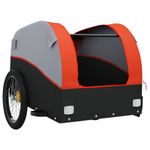 Sport si Outdoor - Ciclism - Accesorii pentru biciclete - Remorci biciclete - Remorca pentru biciclete negru/portocaliu, 30 kg, fier, mărime 123x52x53 cm - Infinity.ro