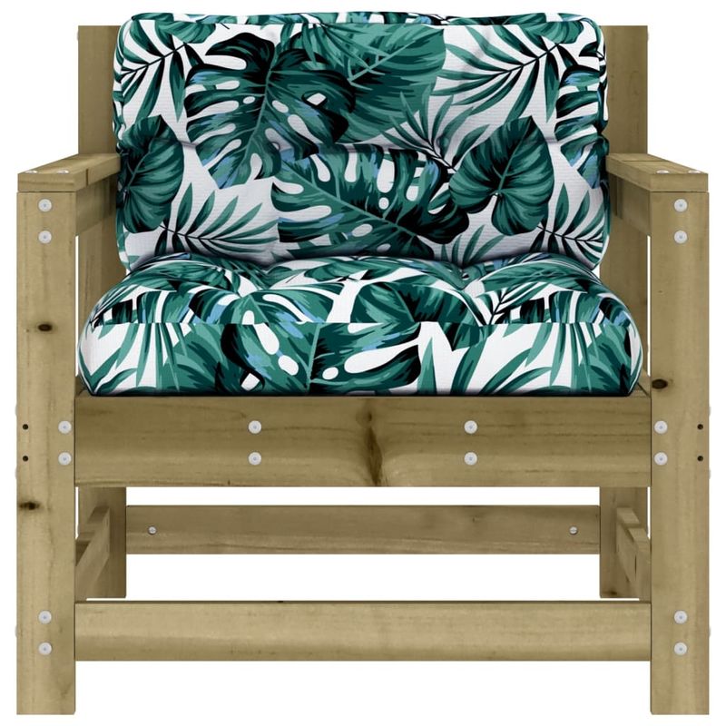 Casa si Gradina - Gradina si terasa - Mobilier exterior - Canapele si fotolii gradina - fotoliu de gradina cu perne, 2 buc., lemn de pin tratat - Infinity.ro