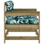 Casa si Gradina - Gradina si terasa - Mobilier exterior - Canapele si fotolii gradina - fotoliu de gradina cu perne, 2 buc., lemn de pin tratat - Infinity.ro