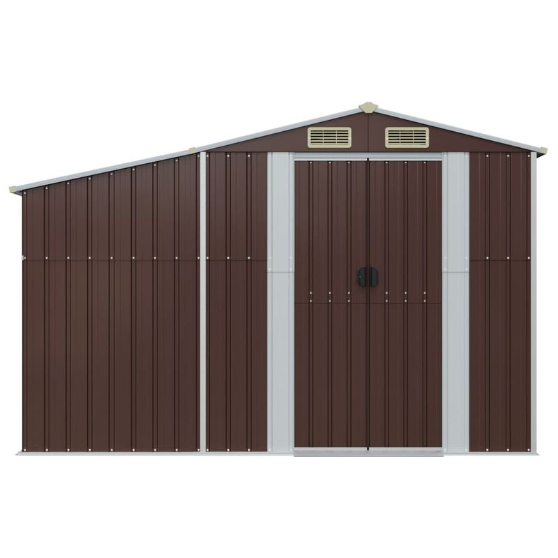 Casa si Gradina - Gradina si terasa - Casute de gradina - Sopron de gradina, maro, 277x93x179 cm, otel zincat - Infinity.ro