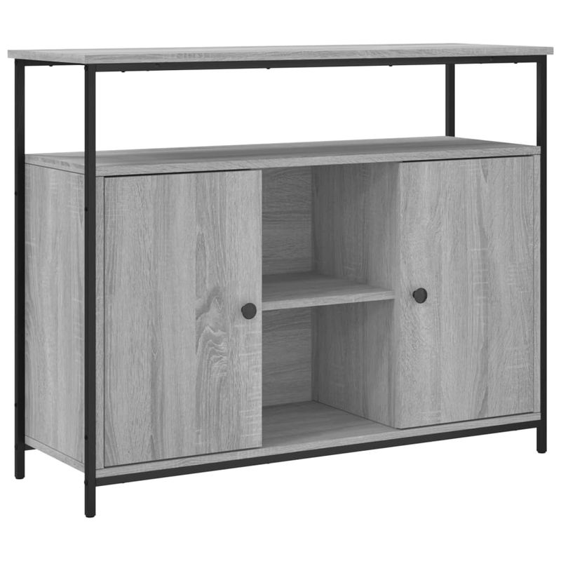 Casa si Gradina - Mobilier - Comode si corpuri - Comode - Servanta, gri sonoma, 100x35x80 cm, lemn compozit - Infinity.ro
