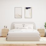 Casa si Gradina - Mobilier - Comode si corpuri - Noptiere - Noptiere cu lumini LED, 2 buc., stejar sonoma, lemn prelucrat - Infinity.ro