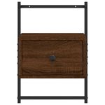 Casa si Gradina - Mobilier - Comode si corpuri - Noptiere - Noptiera de perete, stejar maro, 35x30x51 cm, lemn prelucrat - Infinity.ro