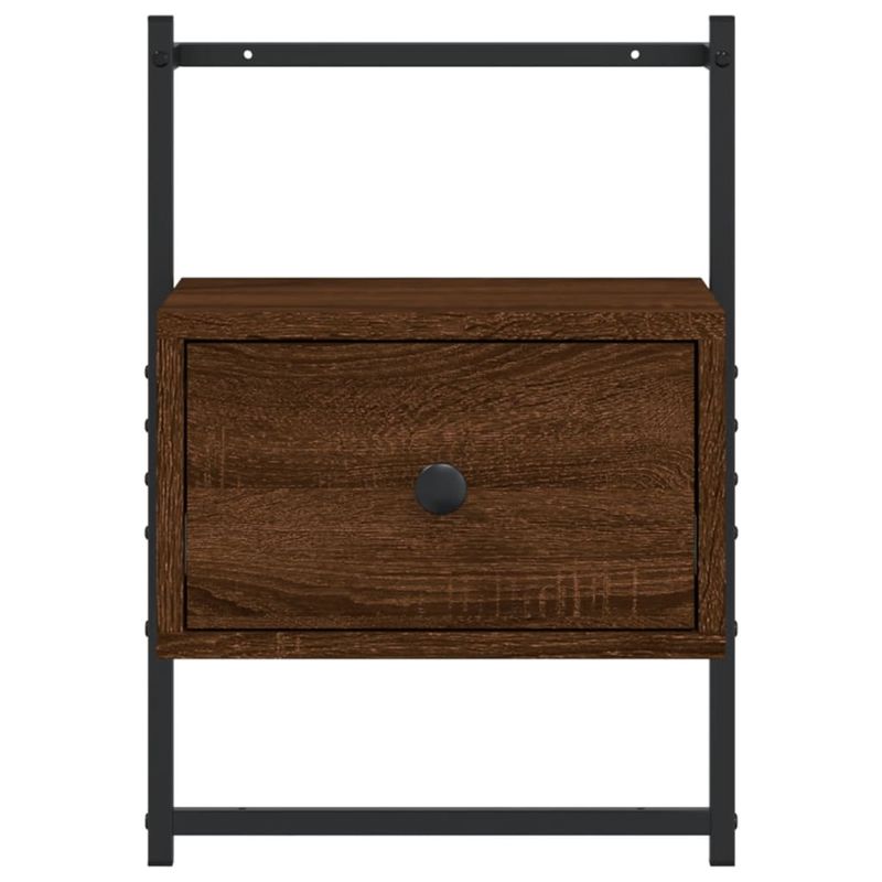 Casa si Gradina - Mobilier - Comode si corpuri - Noptiere - Noptiera de perete, stejar maro, 35x30x51 cm, lemn prelucrat - Infinity.ro