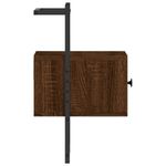 Casa si Gradina - Mobilier - Comode si corpuri - Noptiere - Noptiera de perete, stejar maro, 35x30x51 cm, lemn prelucrat - Infinity.ro