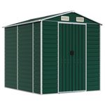 Casa si Gradina - Gradina si terasa - Casute de gradina - Sopron de gradina, verde, 191x215x198 cm, otel zincat - Infinity.ro