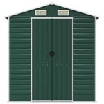 Casa si Gradina - Gradina si terasa - Casute de gradina - Sopron de gradina, verde, 191x215x198 cm, otel zincat - Infinity.ro