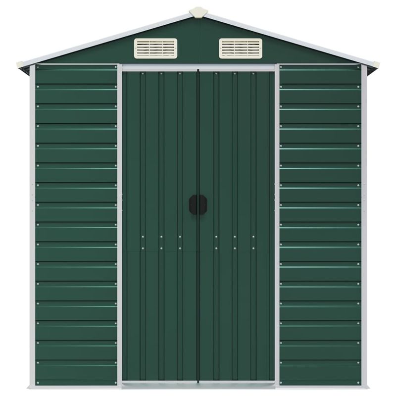 Casa si Gradina - Gradina si terasa - Casute de gradina - Sopron de gradina, verde, 191x215x198 cm, otel zincat - Infinity.ro