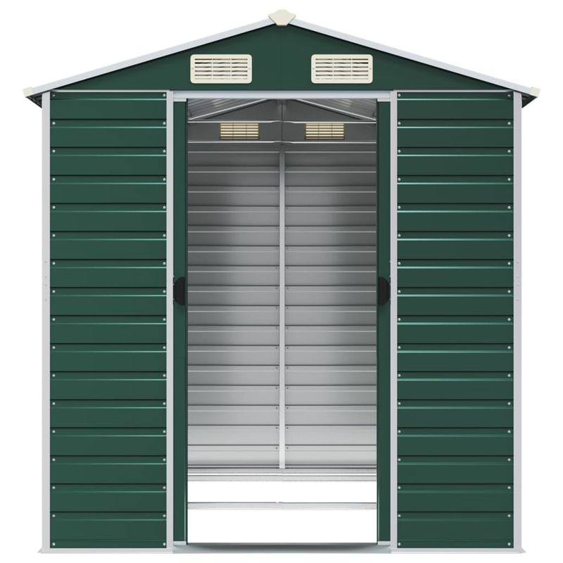 Casa si Gradina - Gradina si terasa - Casute de gradina - Sopron de gradina, verde, 191x215x198 cm, otel zincat - Infinity.ro