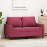Casa si Gradina - Mobilier - Canapele si coltare - Canapele - Canapea cu 2 locuri, rosu vin, 120 cm, catifea - Infinity.ro