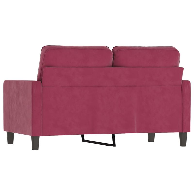 Casa si Gradina - Mobilier - Canapele si coltare - Canapele - Canapea cu 2 locuri, rosu vin, 120 cm, catifea - Infinity.ro