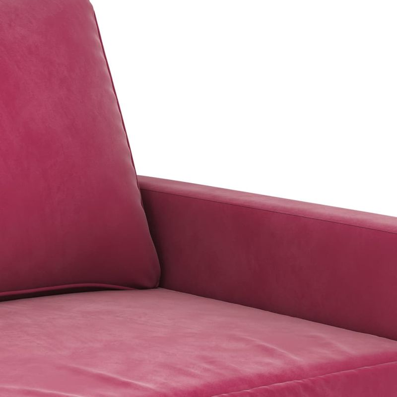 Casa si Gradina - Mobilier - Canapele si coltare - Canapele - Canapea cu 2 locuri, rosu vin, 120 cm, catifea - Infinity.ro