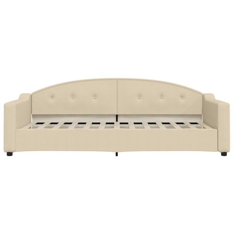 Casa si Gradina - Mobilier - Paturi si accesorii - Paturi - Pat de zi cu saltea, crem, 90x200 cm, textil - Infinity.ro
