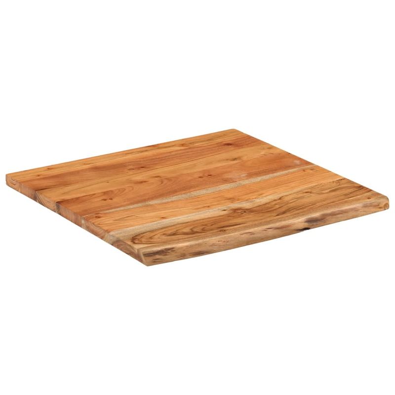 Casa si Gradina - Mobilier - Biblioteci si rafturi - Rafturi - Raft perete 40x40x3,8 cm patrat lemn masiv acacia margine vie - Infinity.ro