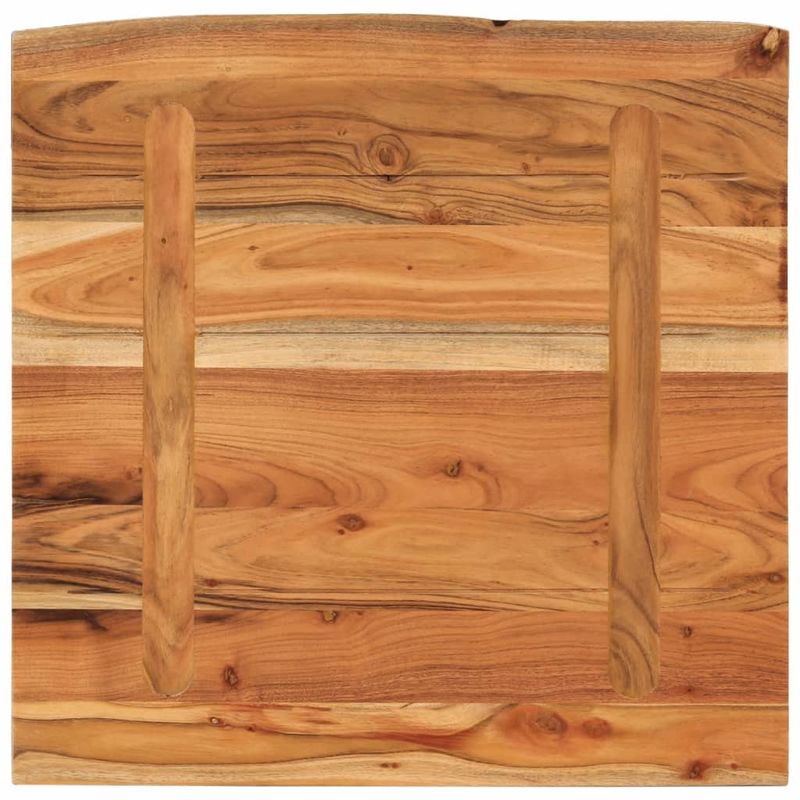 Casa si Gradina - Mobilier - Biblioteci si rafturi - Rafturi - Raft perete 40x40x3,8 cm patrat lemn masiv acacia margine vie - Infinity.ro