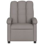 Casa si Gradina - Mobilier - Scaune si fotolii - Fotolii - Fotoliu rabatabil electric, gri taupe, material textil - Infinity.ro