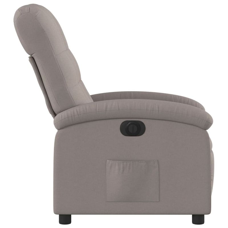 Casa si Gradina - Mobilier - Scaune si fotolii - Fotolii - Fotoliu rabatabil electric, gri taupe, material textil - Infinity.ro