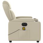 Ingrijire personala si Cosmetice - Sanatate si wellness - Articole wellness - Fotolii de masaj - Fotoliu electric de masaj rabatabil, crem, piele ecologica - Infinity.ro