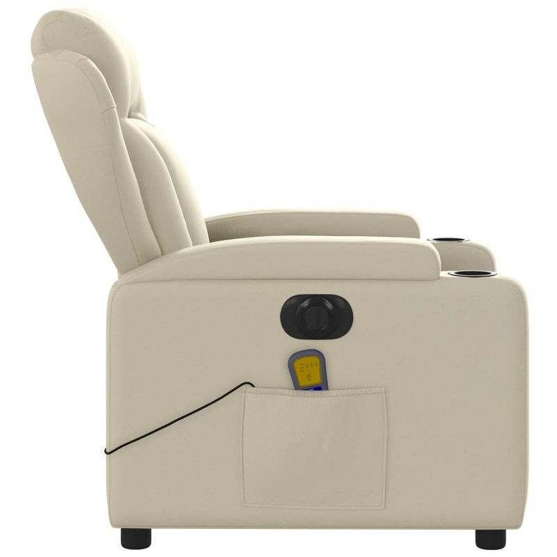 Ingrijire personala si Cosmetice - Sanatate si wellness - Articole wellness - Fotolii de masaj - Fotoliu electric de masaj rabatabil, crem, piele ecologica - Infinity.ro