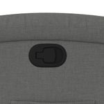 Casa si Gradina - Mobilier - Scaune si fotolii - Fotolii - Fotoliu rabatabil cu ridicare pe verticala, gri inchis, textil - Infinity.ro