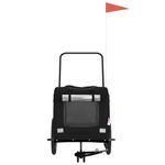 Petshop - Accesorii petshop - Culcusuri si custi - Genti si articole transport - Remorca bicicleta animale companie, negru, textil oxford/fier - Infinity.ro