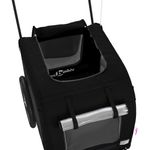 Petshop - Accesorii petshop - Culcusuri si custi - Genti si articole transport - Remorca bicicleta animale companie, negru, textil oxford/fier - Infinity.ro