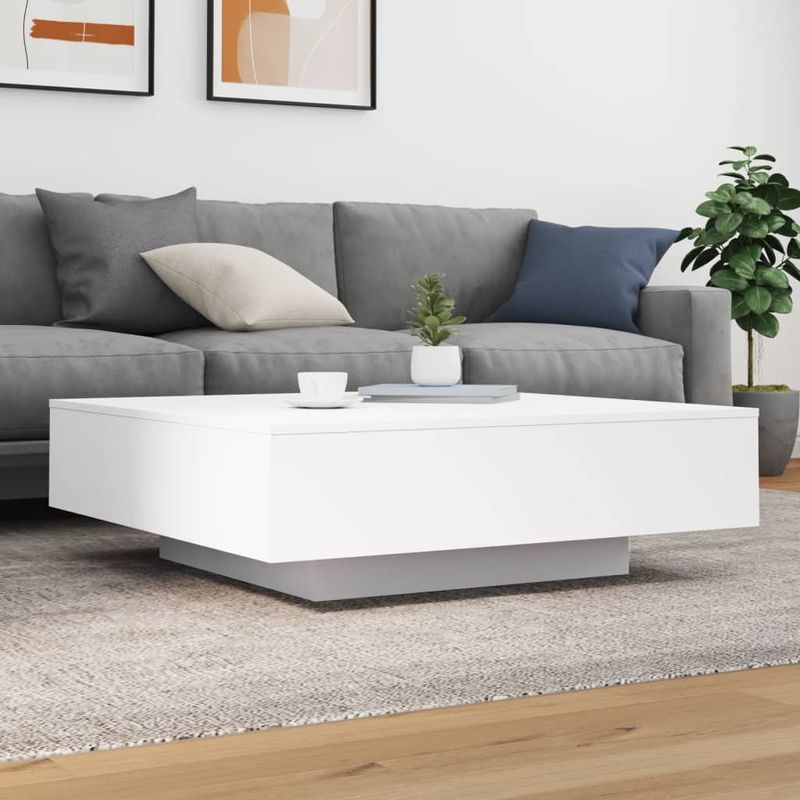 Casa si Gradina - Mobilier - Mese si birouri - Masute de cafea - Masuta de cafea, alb, 100x100x31 cm, lemn prelucrat - Infinity.ro