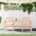 Casa si Gradina - Gradina si terasa - Mobilier exterior - Bancute de gradina - Banca de gradina cu masa 2 locuri, lemn masiv de pin - Infinity.ro