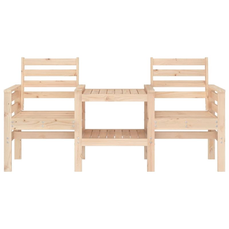 Casa si Gradina - Gradina si terasa - Mobilier exterior - Bancute de gradina - Banca de gradina cu masa 2 locuri, lemn masiv de pin - Infinity.ro