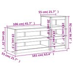 Casa si Gradina - Mobilier - Comode si corpuri - Corpuri bucatarie - Dulapuri de bucatarie de exterior, 2 buc., lemn masiv douglas - Infinity.ro