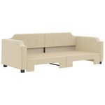 Casa si Gradina - Mobilier - Paturi si accesorii - Paturi - Pat de zi cu extensie, crem, 80x200 cm, textil - Infinity.ro