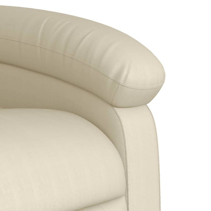 Casa si Gradina - Mobilier - Scaune si fotolii - Fotolii - Fotoliu rabatabil cu ridicare, crem, piele ecologica - Infinity.ro