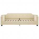 Casa si Gradina - Mobilier - Paturi si accesorii - Paturi - Pat de zi cu extensie, crem, 80x200 cm, textil - Infinity.ro