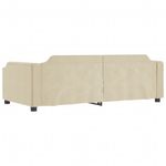 Casa si Gradina - Mobilier - Paturi si accesorii - Paturi - Pat de zi cu extensie, crem, 80x200 cm, textil - Infinity.ro