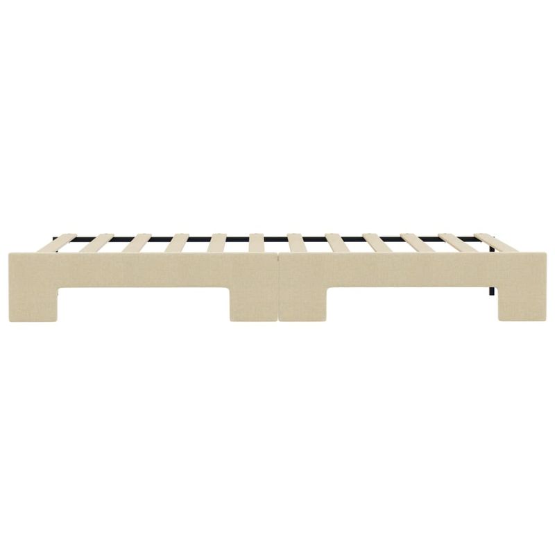 Casa si Gradina - Mobilier - Paturi si accesorii - Paturi - Pat de zi cu extensie, crem, 80x200 cm, textil - Infinity.ro