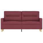 Casa si Gradina - Mobilier - Canapele si coltare - Canapele - Canapea cu 2 locuri, rosu vin, 140 cm, material textil - Infinity.ro