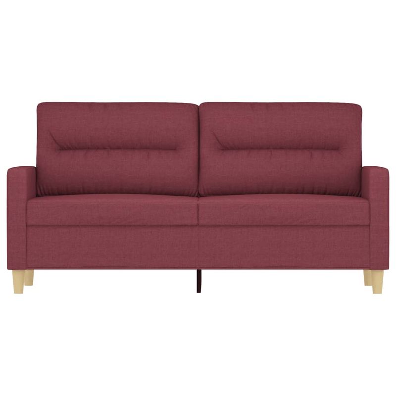 Casa si Gradina - Mobilier - Canapele si coltare - Canapele - Canapea cu 2 locuri, rosu vin, 140 cm, material textil - Infinity.ro