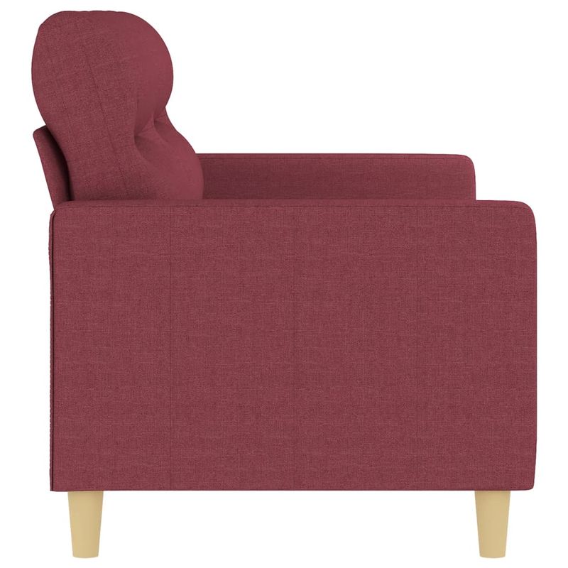 Casa si Gradina - Mobilier - Canapele si coltare - Canapele - Canapea cu 2 locuri, rosu vin, 140 cm, material textil - Infinity.ro
