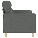 Casa si Gradina - Mobilier - Canapele si coltare - Canapele - Canapea cu 2 locuri, gri inchis, 140 cm, material textil - Infinity.ro