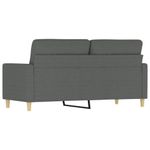 Casa si Gradina - Mobilier - Canapele si coltare - Canapele - Canapea cu 2 locuri, gri inchis, 140 cm, material textil - Infinity.ro