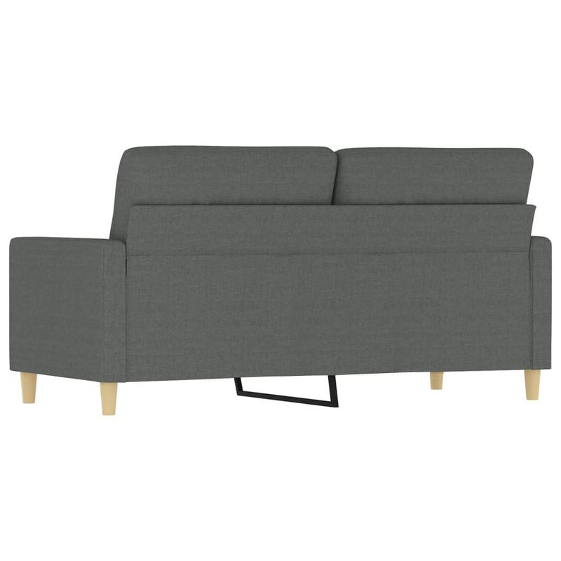 Casa si Gradina - Mobilier - Canapele si coltare - Canapele - Canapea cu 2 locuri, gri inchis, 140 cm, material textil - Infinity.ro