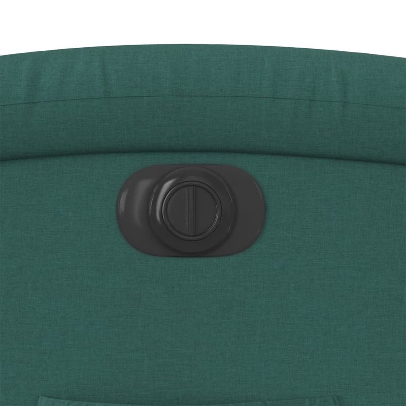 Casa si Gradina - Mobilier - Scaune si fotolii - Fotolii - Fotoliu rabatabil electric, verde inchis, material textil - Infinity.ro