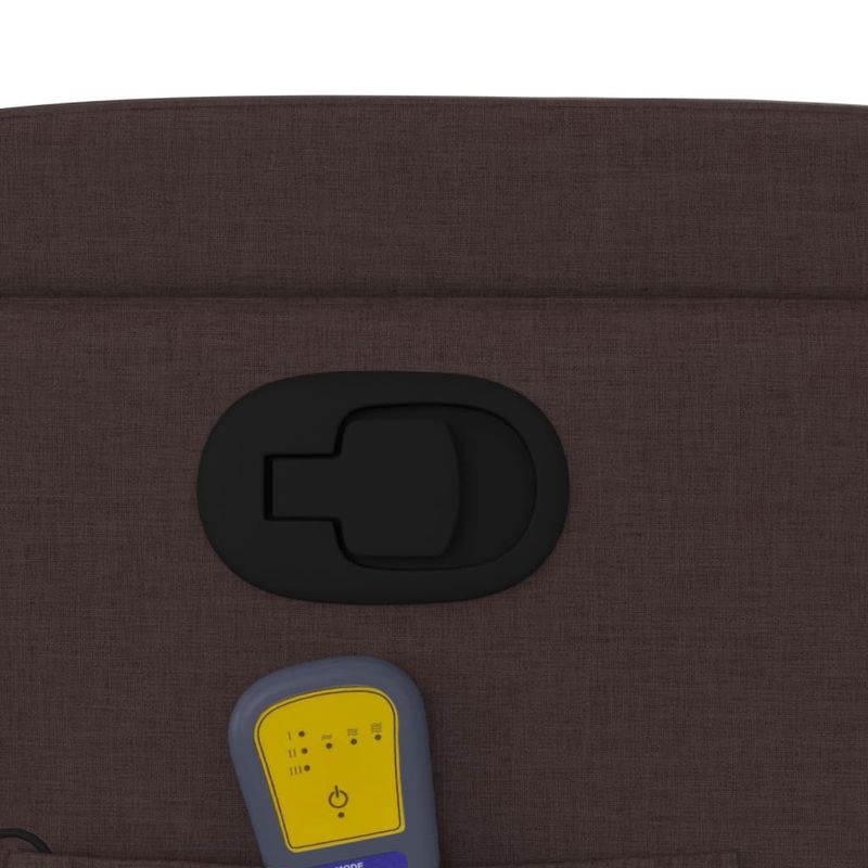 Ingrijire personala si Cosmetice - Sanatate si wellness - Articole wellness - Fotolii de masaj - Fotoliu rabatabil de masaj, cu ridicare, maro inchis, textil - Infinity.ro