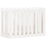 Casa si Gradina - Gradinarit si plante - Plante si ghivece - Ghivece si suporturi - Pat inaltat gradina design gard alb 100x50x70cm lemn pin tratat - Infinity.ro