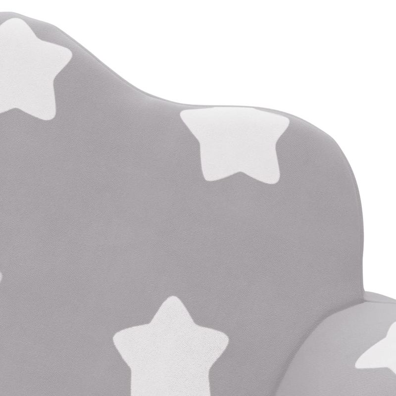 Casa si Gradina - Mobilier - Mobilier copii - Mobilier camera copiilor - Canapea extensibila copii 2 locuri gri deschis/stele plus moale - Infinity.ro