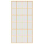 Casa si Gradina - Constructii - Usi interior, exterior si garaj - Usi garaj - Usa glisanta, auriu, 102,5x205 cm, sticla ESG mata si aluminiu - Infinity.ro