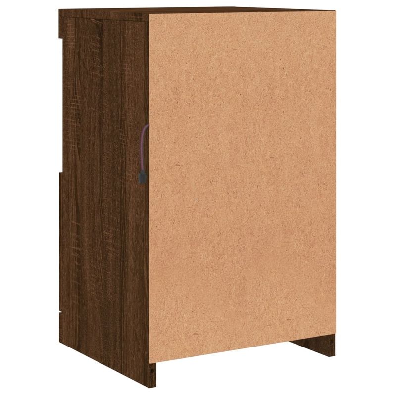 Casa si Gradina - Mobilier - Comode si corpuri - Comode - Servanta cu lumini LED, stejar maro, 41x37x67 cm - Infinity.ro
